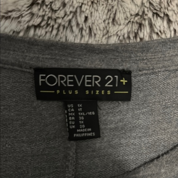 Forever 21 Gray Crew Neck Mini Sundress Casual - Picture 4 of 4